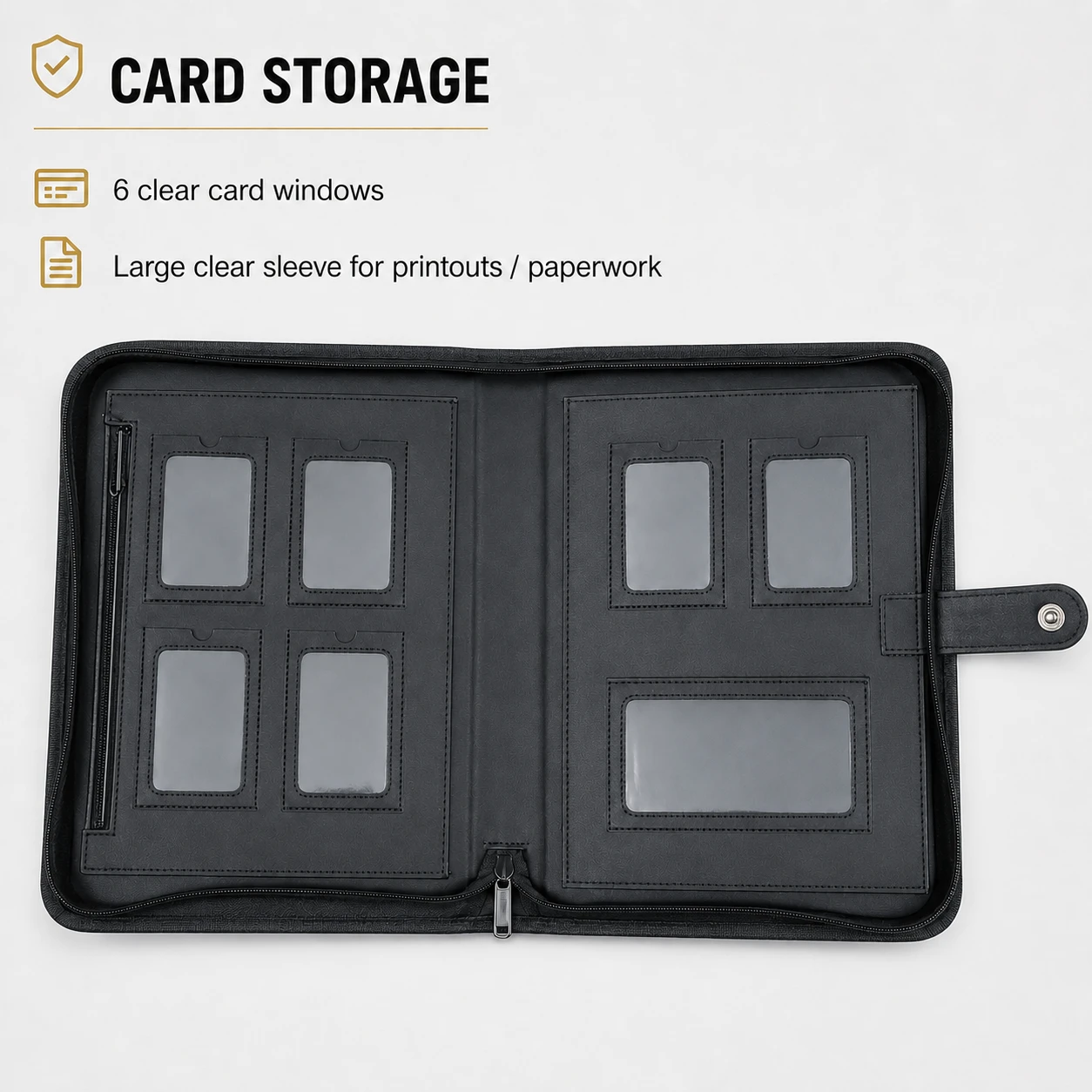 HGV Drivers Diary folder with clear card storage windows